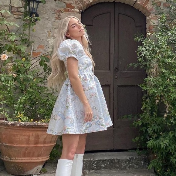 Sugar Thrillz If The Shoe Fits Brocade Dress - Picture 5 of 5